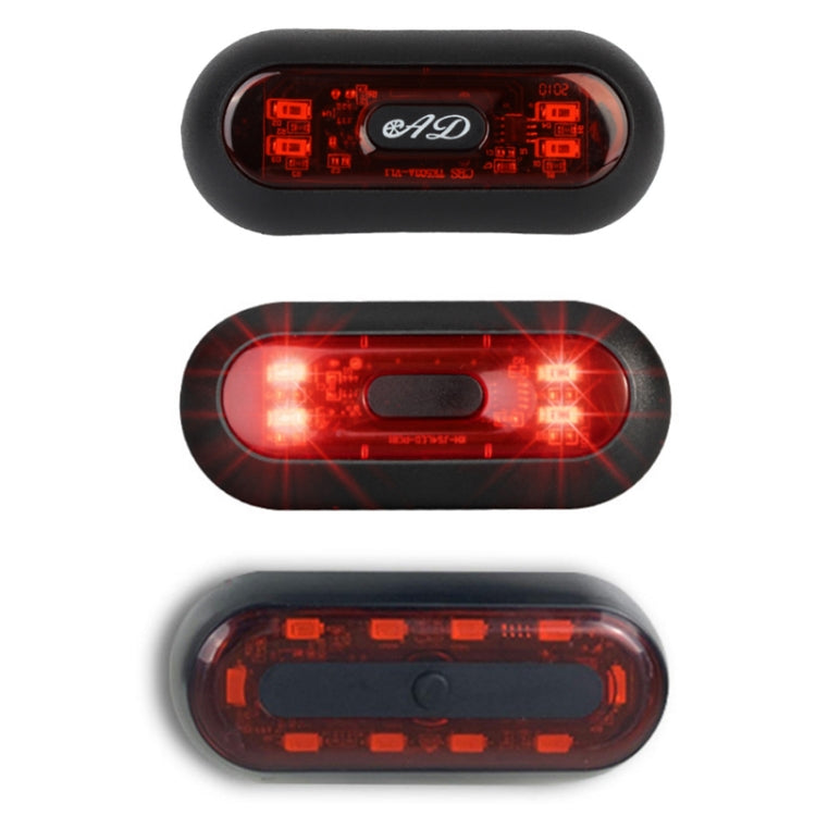 Motorbike Helmet Warning Light USB Rechargeable Waterproof Tail Light, Specification: 4 Beads - In Car by buy2fix | Online Shopping UK | buy2fix