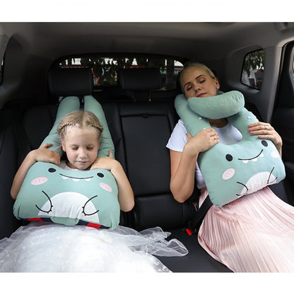 8146 Cartoon Adjustable Car Children Sleep Safety Belt U-shaped Neck Pillow(Blue Penguin) - In Car by buy2fix | Online Shopping UK | buy2fix