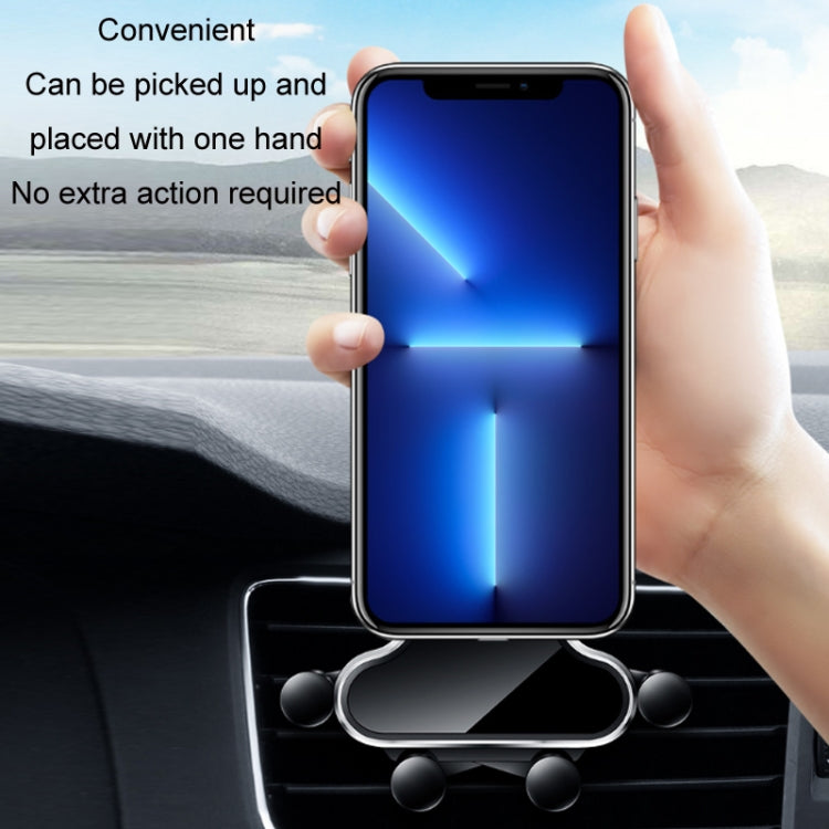 Car Air Outlet Cloud Shrink Gravity Mobile Phone Holder(Black) - In Car by buy2fix | Online Shopping UK | buy2fix