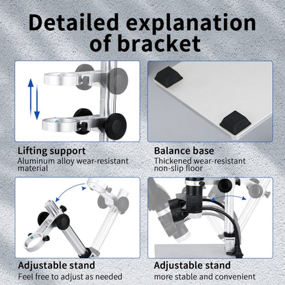 G1600 1-1600X Magnification 9 Inch Electron Microscope, Style: Without Battery EU Plug - Consumer Electronics by buy2fix | Online Shopping UK | buy2fix