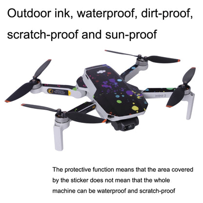 Sunnylife MM2-TZ452 For DJI Mini 2 Waterproof PVC Drone Body + Arm + Remote Control Decorative Protective Stickers Set(Drawing Black) - DJI & GoPro Accessories by Sunnylife | Online Shopping UK | buy2fix