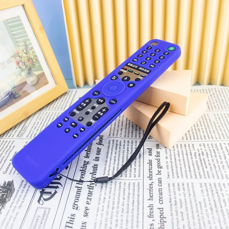 Y46 Remote Control Anti-Fall Silicone Protective Case For Sony RMF-TX600C/P/U/E 500U/E(Blue) - Remote Control Covers by buy2fix | Online Shopping UK | buy2fix