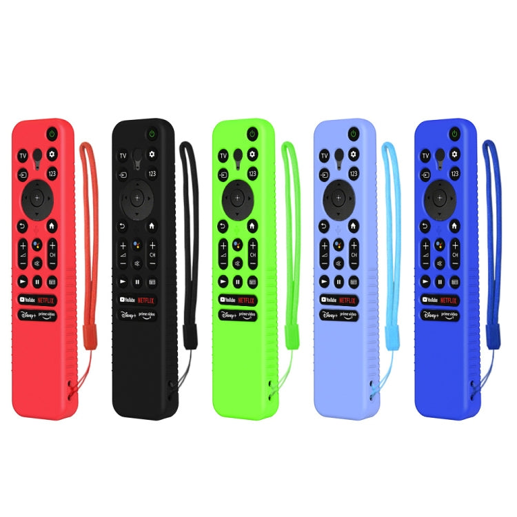 Y56 Voice Remote Silicone Anti-Fall Protective Case For Sony RMF-TX800U/C/P/T/900U(Luminous Blue) - Consumer Electronics by buy2fix | Online Shopping UK | buy2fix