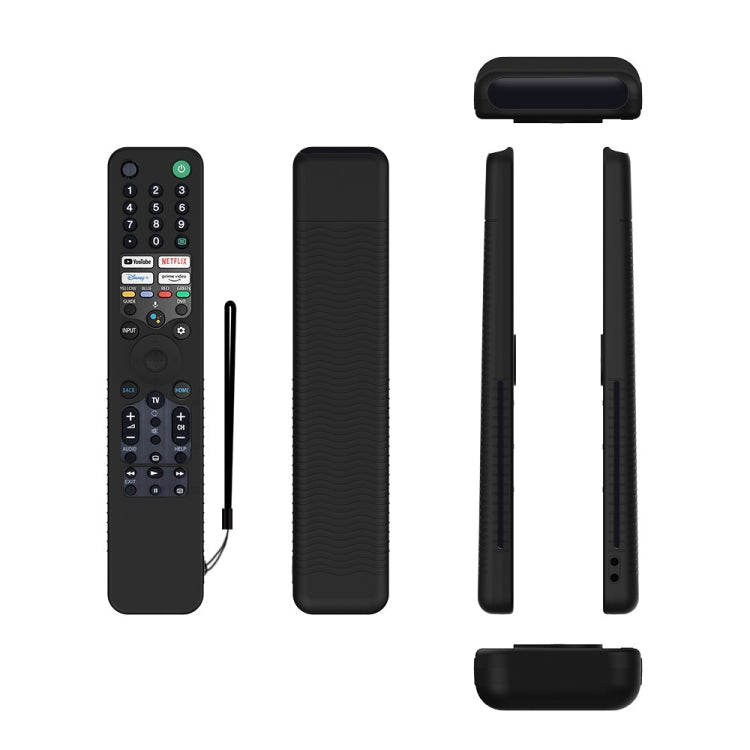 For Sony RMF/MG3-TX520U Y52 Voice Remote Anti-Drop Silicone Protective Cover(Black) - Consumer Electronics by buy2fix | Online Shopping UK | buy2fix