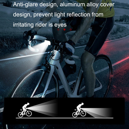 Bicycle Light USB Charging Outdoor LED Riding Lamp Set, Style: Front Light+Tail Light - Taillights by buy2fix | Online Shopping UK | buy2fix