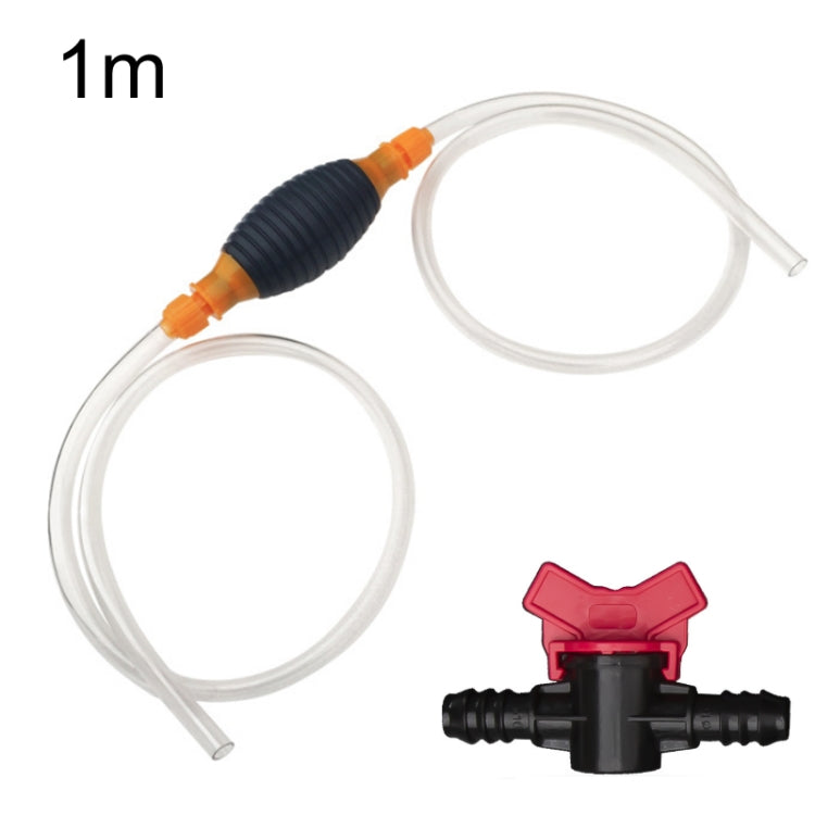 2pcs Manual Gasoline Oil Sucker Water Deflector, Specification: 1m+Flow Valve - In Car by buy2fix | Online Shopping UK | buy2fix