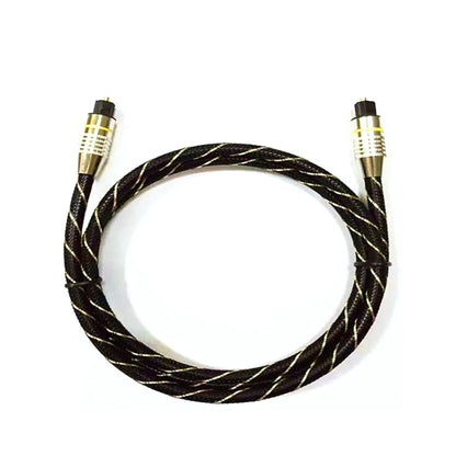 EMK HB/A6.0 SPDIF Interface Digital High-Definition Audio Optical Fiber Cable, Length: 2m(Black White Net) -  by EMK | Online Shopping UK | buy2fix