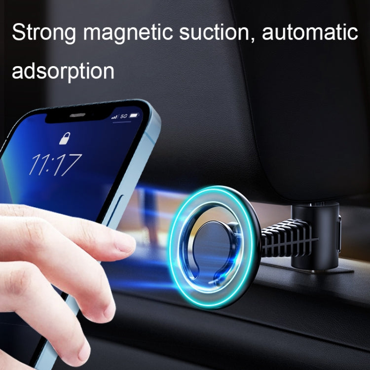 D19 Car Magnetic Mobile Phone Holder Rotatable Metal Navigation Bracket, Spec: Seat (Black) - In Car by buy2fix | Online Shopping UK | buy2fix