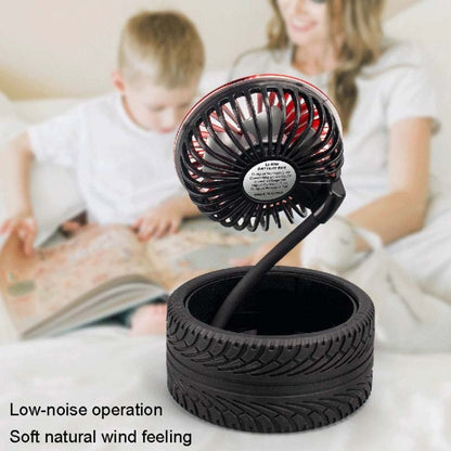 KD195 Electroplating Modification Small Fan Retro Wheel Fan(Red) - Consumer Electronics by buy2fix | Online Shopping UK | buy2fix