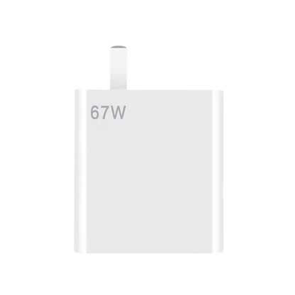 For Xiaomi 11 Pro/11 Ultra Flash Charging Effect Universal 67W USB Charger US Plug, Style: Charger(White) -  by buy2fix | Online Shopping UK | buy2fix