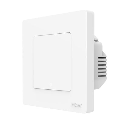 Tuya ZigBee Smart Single-fire Zero-fire Sharing Timing Voice Wall Switch EU Plug, Style: 1 Way (White) - Consumer Electronics by buy2fix | Online Shopping UK | buy2fix