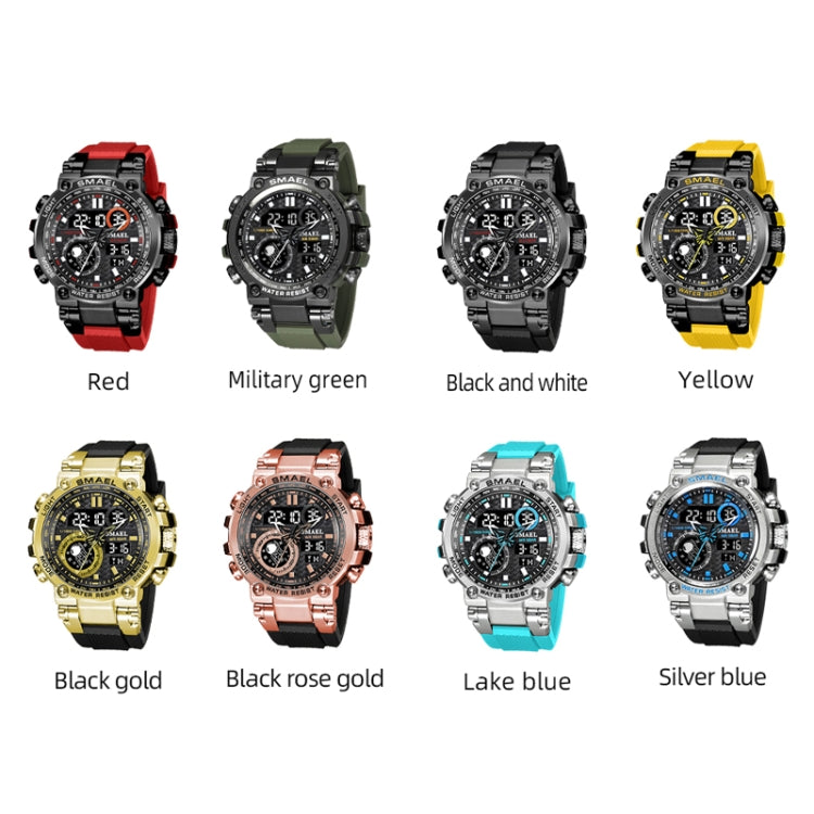 SMAEL 1803B Outdoor Waterproof Multifunctional Alloy Sports Watch(Red) - Sport Watches by SMAEL | Online Shopping UK | buy2fix