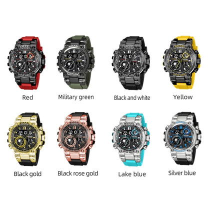 SMAEL 1803B Outdoor Waterproof Multifunctional Alloy Sports Watch(Black Gold) - Sport Watches by SMAEL | Online Shopping UK | buy2fix
