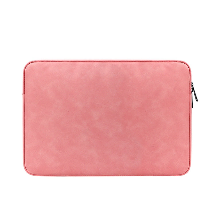 ND12 Lambskin Laptop Lightweight Waterproof Sleeve Bag, Size: 14.1-15.4 inches(Pink) - 14.1 inch by buy2fix | Online Shopping UK | buy2fix