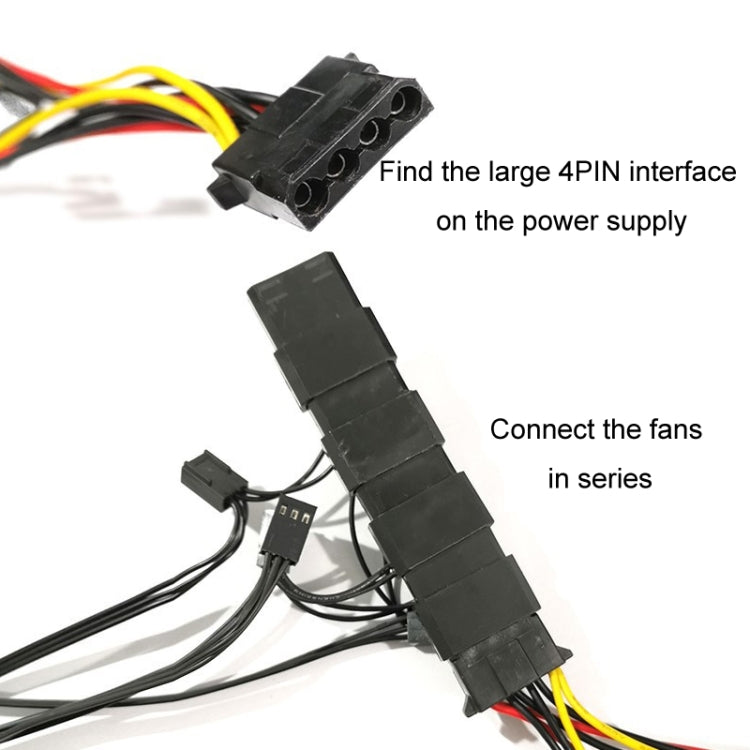 COOLMOON 12cm Dual Aperture Computer Mainframe Chassis Dual Interface Fan(Rainbow) -  by COOLMOON | Online Shopping UK | buy2fix