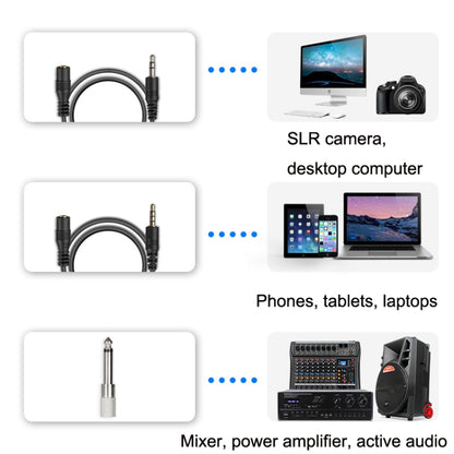 Q6 1 Drag 2 Wireless Lavalier Head Wear USB Computer Recording Microphone Live Phone SLR Lavalier Microphone - Consumer Electronics by buy2fix | Online Shopping UK | buy2fix