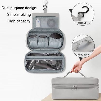 Baona BN-DS006 for Dyson Airwrap Multifunctional PU Leather Storage Bag(Grey) - Consumer Electronics by Baona | Online Shopping UK | buy2fix