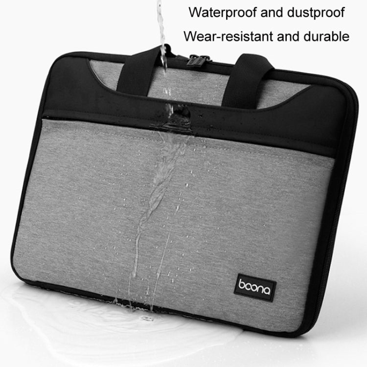 Baona BN-I003 Oxford Cloth Full Open Portable Waterproof Laptop Bag, Size: 14/15/15.6 inches(Grey) -  by Baona | Online Shopping UK | buy2fix