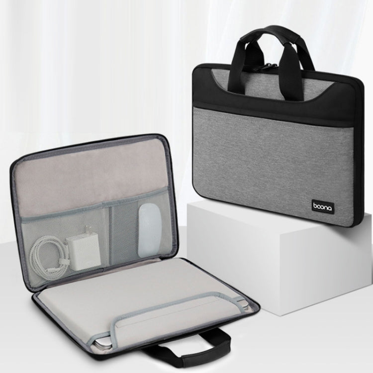 Baona BN-I003 Oxford Cloth Full Open Portable Waterproof Laptop Bag, Size: 14/15/15.6 inches(Grey) -  by Baona | Online Shopping UK | buy2fix