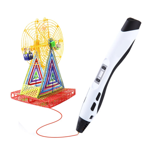 SL-300  3D Printing Pen 8 Speed Control High Temperature Version Support PLA/ABS Filament With US Plug(Black and White) - Consumer Electronics by buy2fix | Online Shopping UK | buy2fix