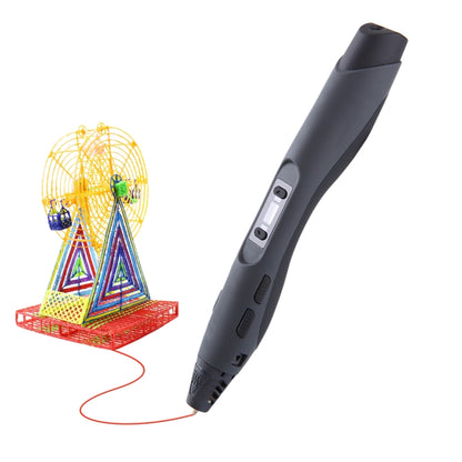 SL-300  3D Printing Pen 8 Speed Control High Temperature Version Support PLA/ABS Filament With UK Plug(Dark Grey) - Consumer Electronics by buy2fix | Online Shopping UK | buy2fix