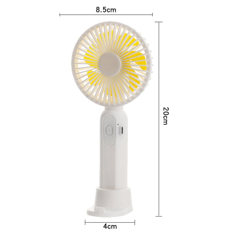 M9 Handheld Mini Fan Outdoor USB Charging Desktop Fan 2500mAh(Yellow) - Consumer Electronics by buy2fix | Online Shopping UK | buy2fix