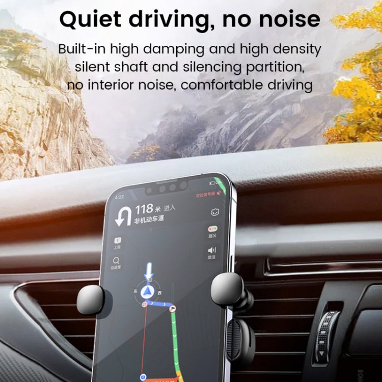 S03 Vehicle Air Outlet Gravity Navigation Mobile Phone Holder, Color: Black Eagle Mouth - In Car by buy2fix | Online Shopping UK | buy2fix