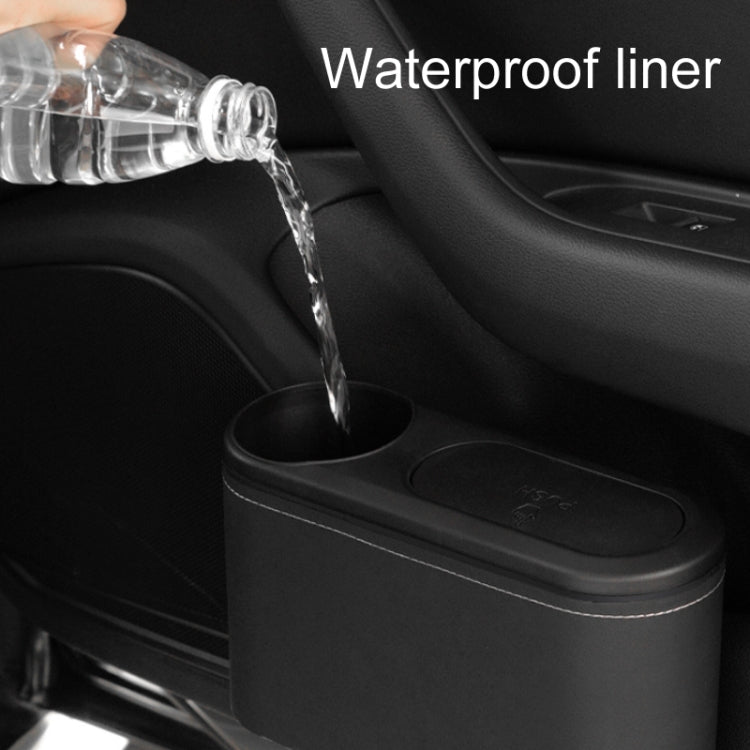 Car Seat Water Cup Holder Umbrella Storage Box Trash Can, Color: Black Leather - In Car by buy2fix | Online Shopping UK | buy2fix