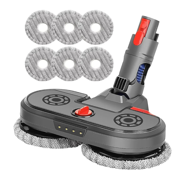 For Dyson V7 V8 V10 V11 Vacuum Cleaner Electric Mopping Head Integrated Water Tank With 6pcs Rag - Dyson Accessories by buy2fix | Online Shopping UK | buy2fix