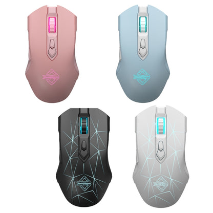 Ajazz AJ52PRO 8 Keys Three-mode Bluetooth/Wireless/Wired RGB Gaming Mouse(Aj52pro pink version) - Wireless Mice by Ajazz | Online Shopping UK | buy2fix