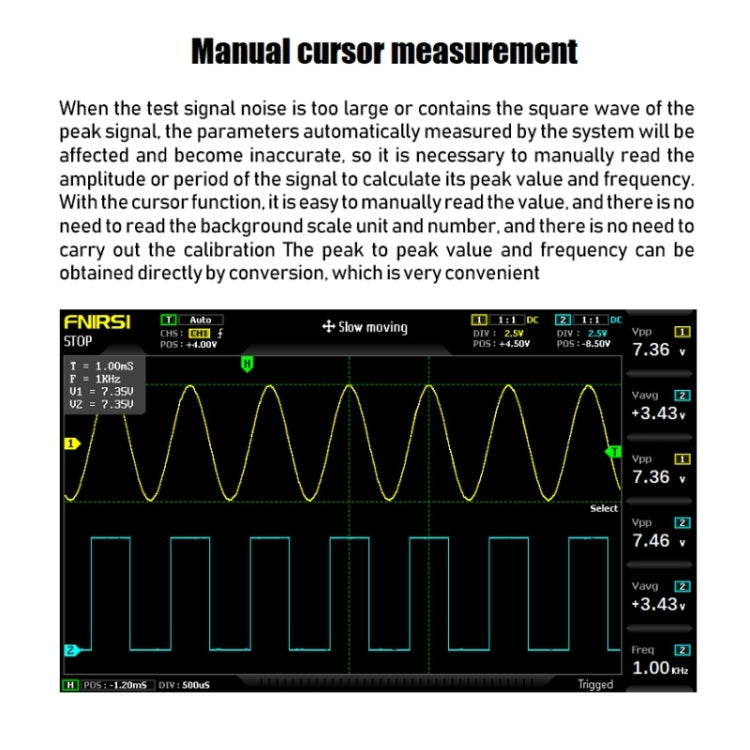 FNIRSI 1014D 2 in 1 Dual-channel 100M Bandwidth Digital Oscilloscope 1GS Sampling Signal Generator, US Plug - Digital Multimeter by FNIRSI | Online Shopping UK | buy2fix