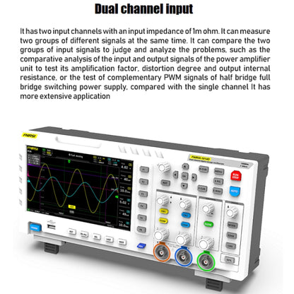 FNIRSI 1014D 2 in 1 Dual-channel 100M Bandwidth Digital Oscilloscope 1GS Sampling Signal Generator, US Plug - Digital Multimeter by FNIRSI | Online Shopping UK | buy2fix