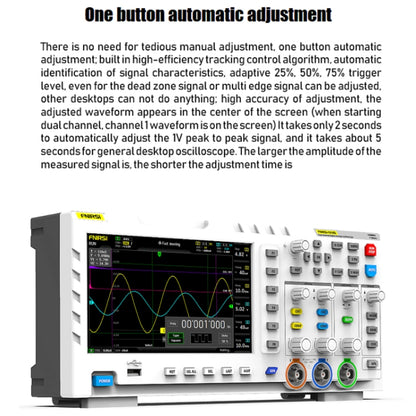 FNIRSI 1014D 2 in 1 Dual-channel 100M Bandwidth Digital Oscilloscope 1GS Sampling Signal Generator, US Plug - Digital Multimeter by FNIRSI | Online Shopping UK | buy2fix