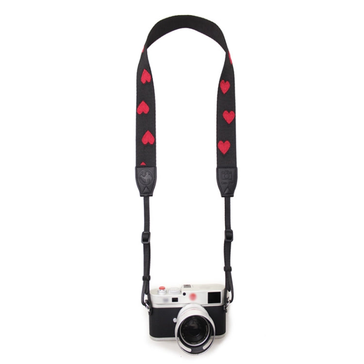 Embroidered Heart Pattern SLR Camera Strap Mirrorless Camera Love Lanyard(Girl Heart-B-Transfer) - Camera Strap by buy2fix | Online Shopping UK | buy2fix