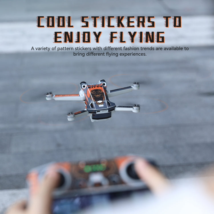 For DJI Mini 3 Pro Remote Control Body Sticker ,Spec: RC-N1 Without Screen(Rocket Ship) - Stickers by RCSTQ | Online Shopping UK | buy2fix