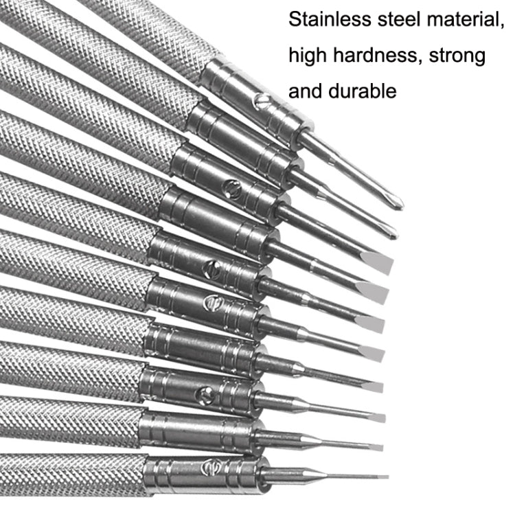 LSD5120 Repair Watch Glasses Stainless Steel Screwdriver Precision Watch Screwdriver Tool 1.4 Phillips (Gray) - Watch Repair Tools by buy2fix | Online Shopping UK | buy2fix