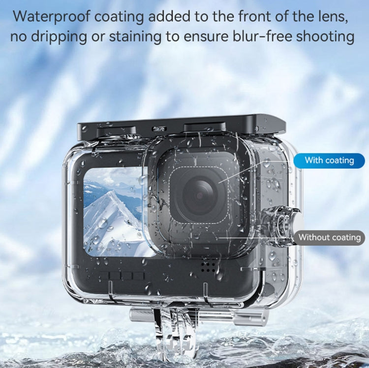 For GoPro Hero11 Black / HERO10 Black / HERO9 Black TELESIN Waterproof Case Full Scene Anti-Fog Underwater Diving Housing - Waterproof Cases by TELESIN | Online Shopping UK | buy2fix