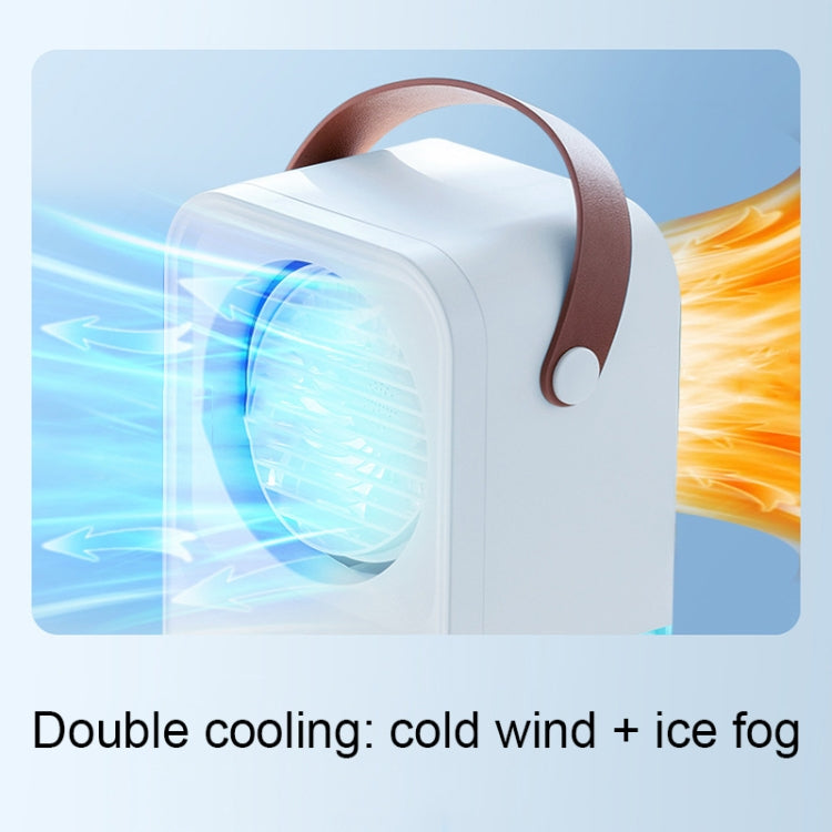 MT-F60 Smart Digital Display USB Charging Air Cooler Desktop Mist Humidification Fan, Mode: Sound Control Version - Electric Fans by buy2fix | Online Shopping UK | buy2fix