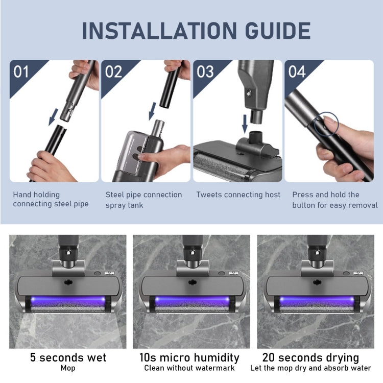 XM001 Smart Wireless Electric Vacuum Cleaner Sweeping and Mopping Integrated Floor Washer, Spec: 3800pa Gray - Handheld Cleaner & Mops by buy2fix | Online Shopping UK | buy2fix