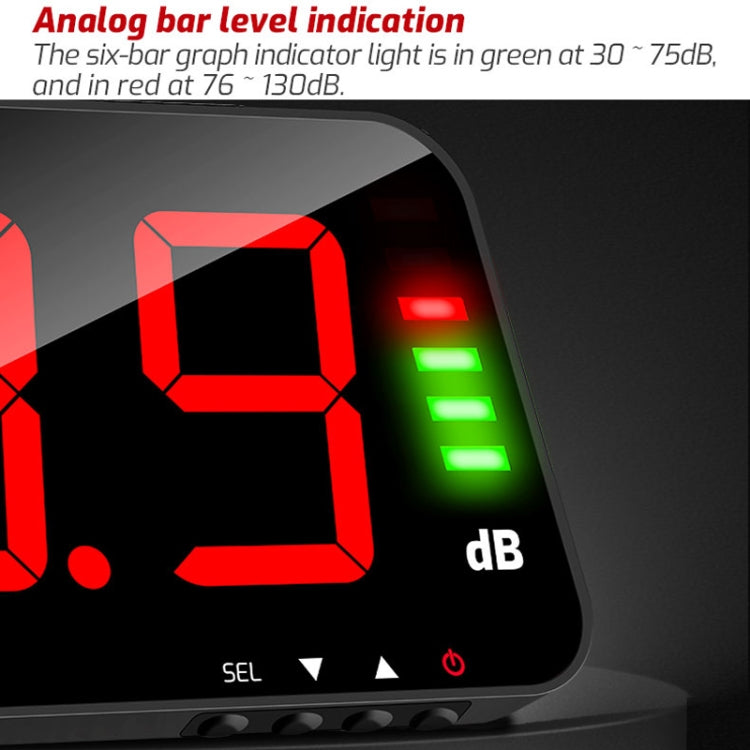 TASI TA653A Large Screen Wall-Mounted Noise Meter Decibel Detector - Light & Sound Meter by TASI | Online Shopping UK | buy2fix