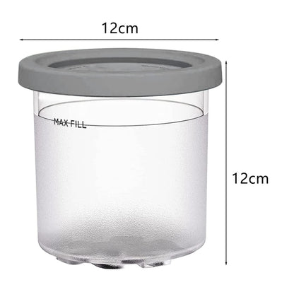 For Ninja NC299AMZ NC300 Ice Cream Storage Containers with Lids, Speci: 2 Cups - Kitchen Machine Accessories by buy2fix | Online Shopping UK | buy2fix