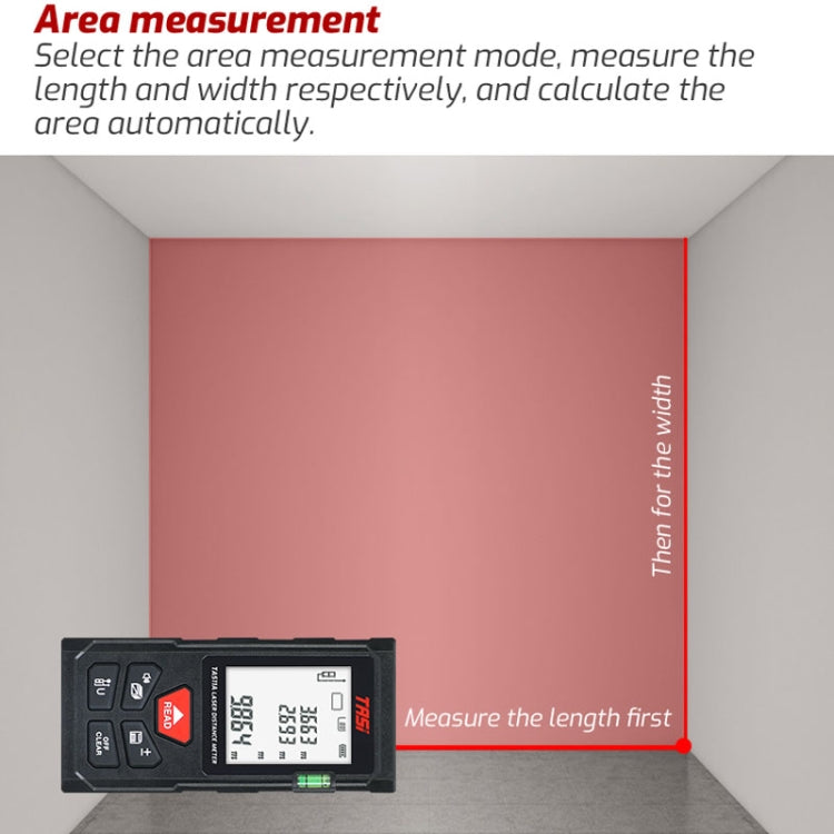 TASI TA511C 100m Laser Handheld Distance Measuring Room Infrared Measuring Instrument - Laser Rangefinder by buy2fix | Online Shopping UK | buy2fix