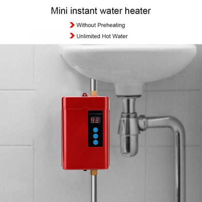 UK Plug 3000W  Electric Water Heater With Remote Control Adjustable Temperate(Gold) - Water Heaters & Parts by buy2fix | Online Shopping UK | buy2fix