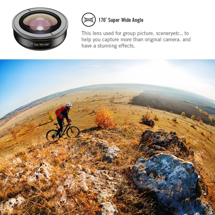 APEXEL APL-HB5 5 in 1 Wide Angle Macro Fisheye HD External Mobile Phone Lens(Set) - Macro & Wide-angle by APEXEL | Online Shopping UK | buy2fix