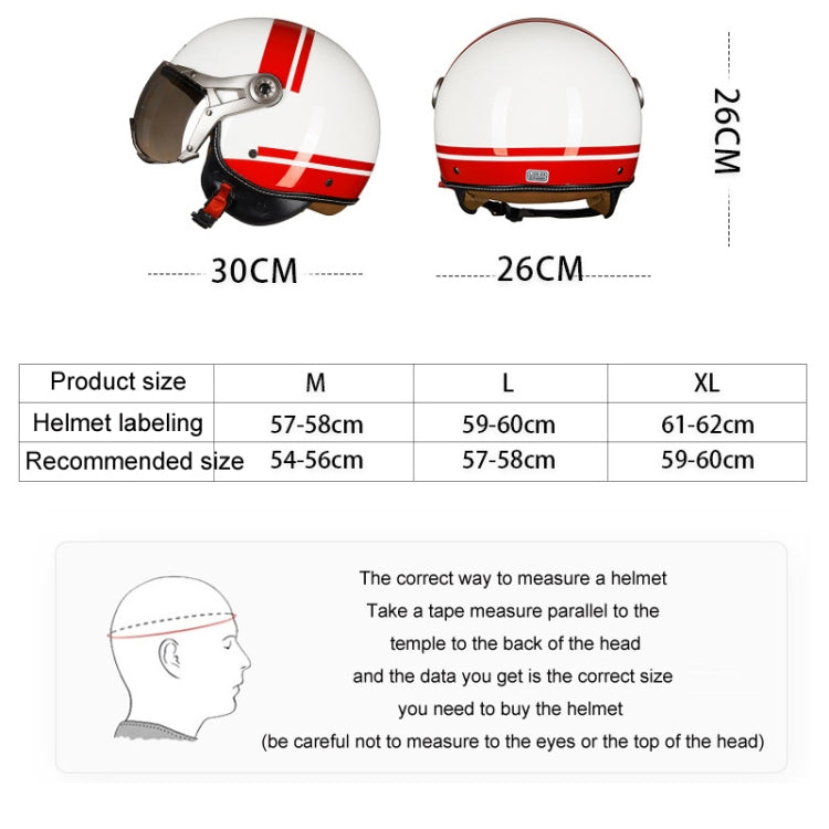 GXT Electric Vehicle Half Cover Helmet Four Seasons Retro Helmet, Size: L(Cold Gray) - Helmets by GXT | Online Shopping UK | buy2fix