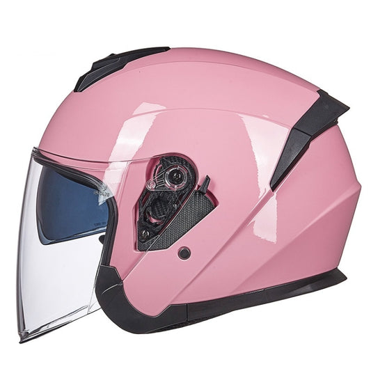 GXT Electric Vehicle Four Seasons Sun Protection & Windshield Double Lens Helmet, Size: XL(Light Pink) - Helmets by GXT | Online Shopping UK | buy2fix