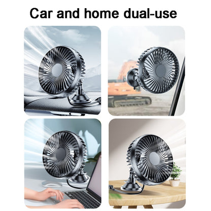 SUITU  12V/24V Mini Car Fan USB Charging Single Head Fan 360 Degree Cooling Fan, Style: Seat Back Model - Heating & Fans by SUITU | Online Shopping UK | buy2fix