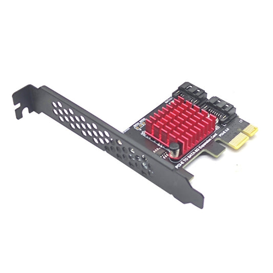 PCI-E 1X GEN3 To SATA3.0 Expansion Card 2 Ports 6Gbps Transfer Expansion IPFS Hard Disk - Add-on Cards by buy2fix | Online Shopping UK | buy2fix