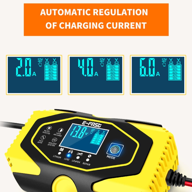 E-FAST Car Battery Charging LED Current Voltage Power Display Charger(JPN Plug) - Power Bank by E-FAST | Online Shopping UK | buy2fix