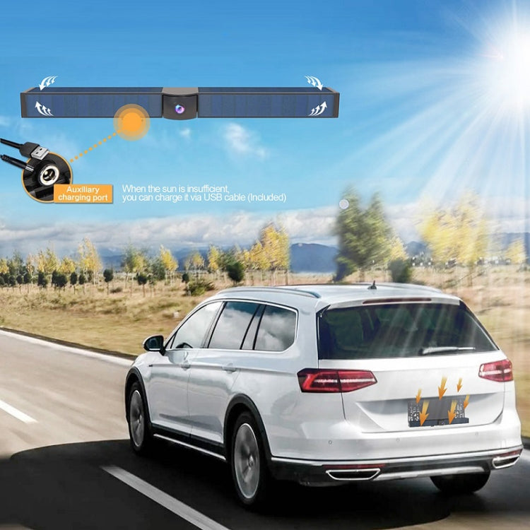 Solar Powered Rear View System Reversing Wireless Transmission Car Camera Display(RC01) - Rear View Cameras by buy2fix | Online Shopping UK | buy2fix